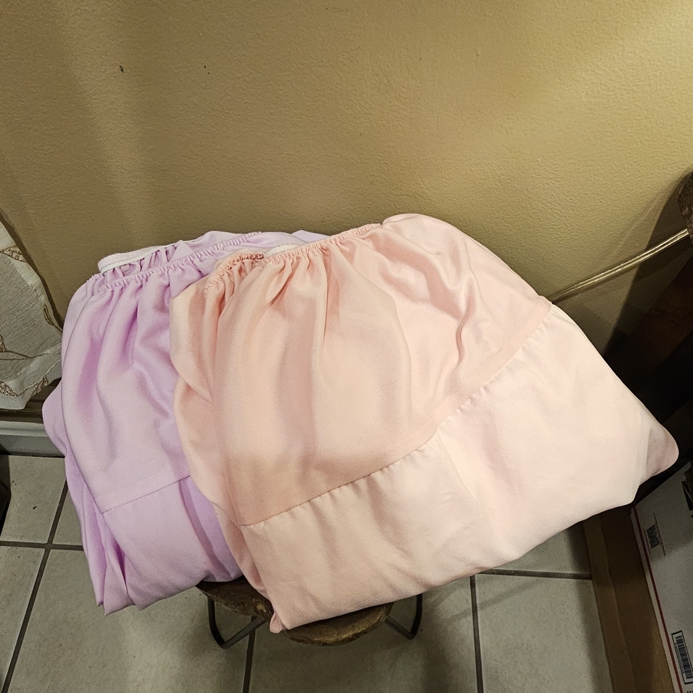 Lilac & Light Pink Crib Sheet Bundle
